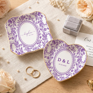 Personalized Toile De Jouy Ring Dish, Custom Ceramic Jewelry Tray, Wedding Ring Holder, Engagement Gift for Couple 8ec3e0c5-ed58-4009-8503-4178de62ee24-8.png