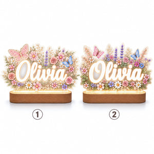 Personalized Floral Name Night Light, Custom Butterfly LED Lamp, Baby Girl Nursery Decor, Flower Nightlight, Baby Shower Gift for Girl 8ed474e9-f9ee-4269-b285-7f7f714fcf43-5.jpg