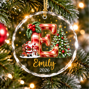 Custom Christmas Name Glass Ornament 2026, Initial Kids Name Ornament, Snowman Christmas Ornaments for Kids, Family Christmas Keepsake 8ee2fe06-fca2-4cb2-9114-ffeb3f6f4866-01_treo_tren_cay_thong.png