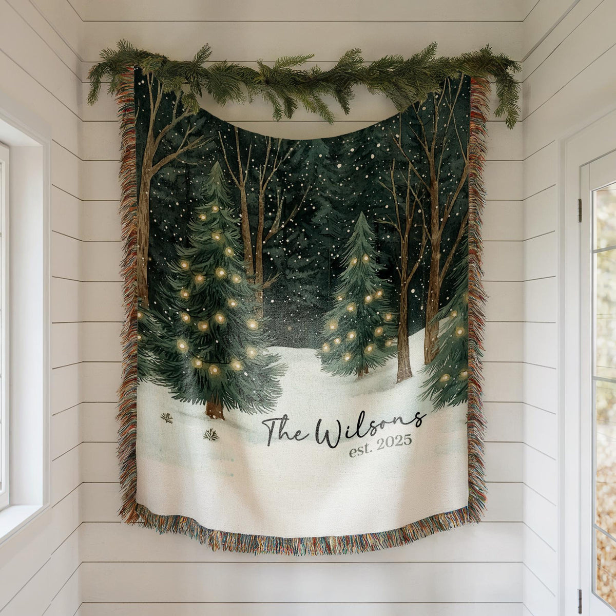 Personalized Christmas Blanket Family, Christmas Gift, Family Name Blanket for Xmas, Christmas Woven Blanket, Xmas Decoration Family Gift 8ee71995-2afb-476f-ac42-22d51620b94b-1.jpg
