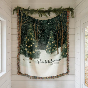 Personalized Christmas Blanket Family, Christmas Gift, Family Name Blanket for Xmas, Christmas Woven Blanket, Xmas Decoration Family Gift 8ee71995-2afb-476f-ac42-22d51620b94b-1.jpg