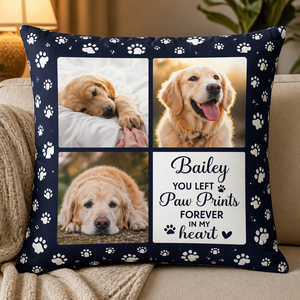 Pet Memorial Photo Collage Pillow – You Left Paw Prints Forever In My Heart - Personalized Pillow 8eef0abe-2956-4a34-b107-2d7f7802f8a8.png