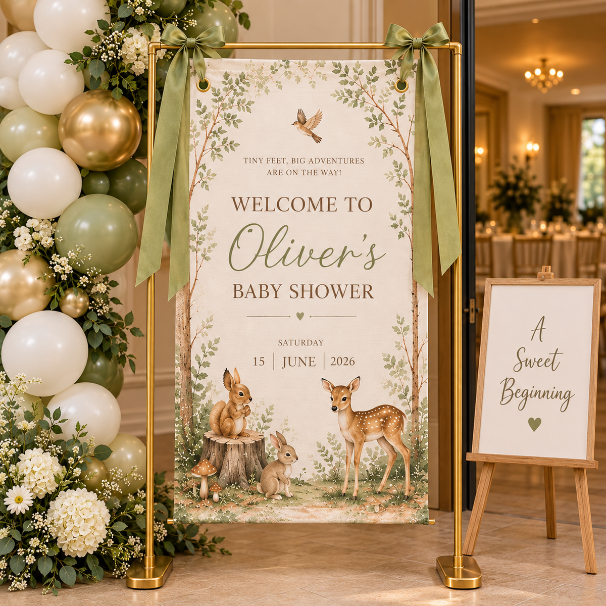 Woodland Baby Shower Fabric Welcome Sign, Personalized Forest Animal Banner, Cotton Linen Backdrop, Custom Name Sign 8ef050aa-e695-4287-ab3b-37722b99a1b1-dc6fd7a4-26c6-46c8-8d0c-3a426d0f5691.png