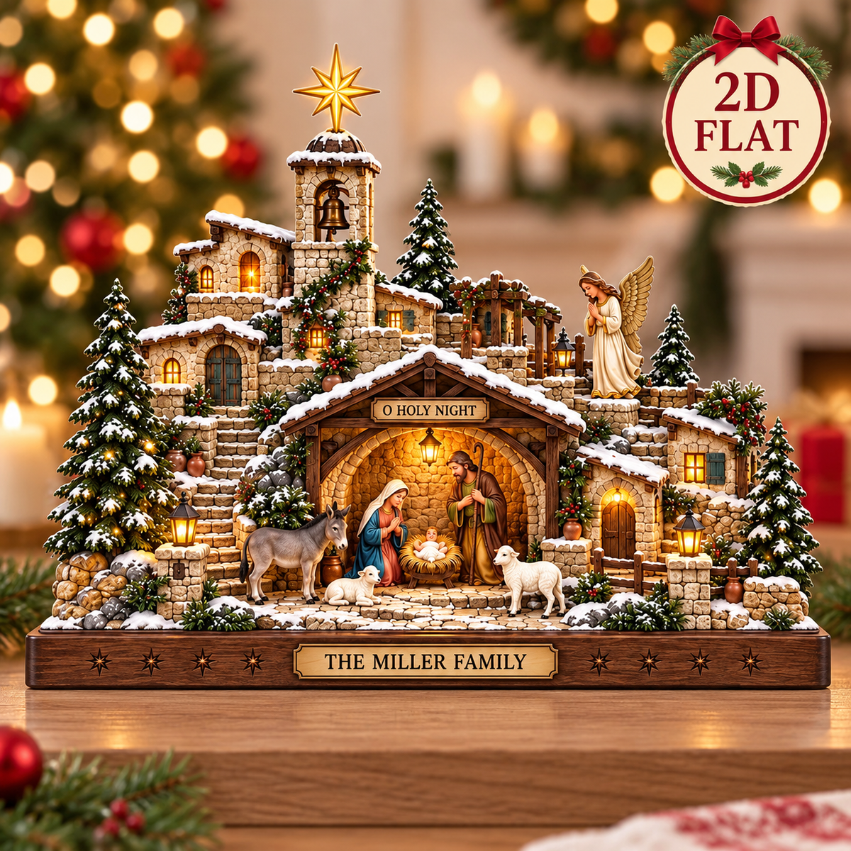 Personalized Nativity Christmas Village Wooden Block, Custom Family Holy Night Decor, Religious Christmas Winter Festive Home, Xmas Gift 8efee0e7-5285-4f6e-84f4-e542fa1c47fc-7d62b2dc-f653-4d9a-8ba4-83f222bc7858.png
