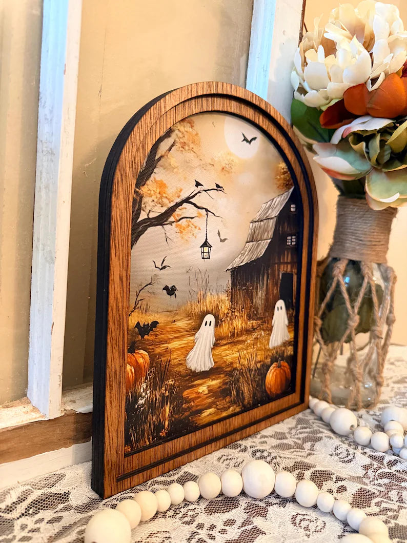 Rustic Halloween Wood Framed Arch Ghost Mini Sign - Spooky Cute Table Top Fall Decor 8f1d0fb6-afd9-4320-a03e-0b5a50cea164--qwqwqew-3-.webp