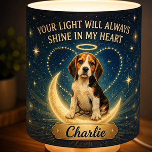 Pet Memorial Fabric Lamp — Your Light Will Always Shine In My Heart - Personalized Custom Fabric Lamp 8f257a19-1d01-487e-ac10-33bb7255a5f2.jpg