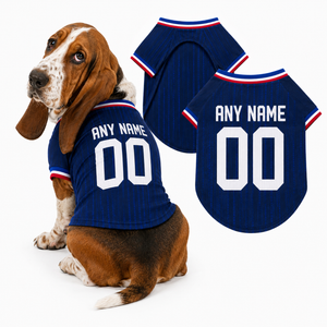 France Dog Tshirt 2026 World Cup Pet Clothes Jersey Style Custom Name and Number Pet Clothes Gifts