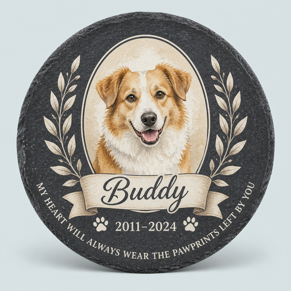 Pet Memorial Slate Stone — Photo Portrait with Name & Years - Personalized Memorial Stone 8f41a88c-3a83-4309-b65a-b78d02d4eb2e.png
