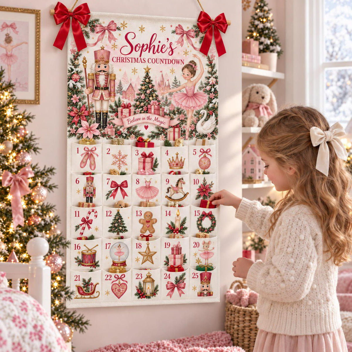 Personalized Reusable Fabric Advent Calendar, Pink Nutcracker Christmas Countdown, Custom Name 25 Pocket Advent Calendar, Kids Holiday Decor 8f8c299f-88b0-42e4-b29e-a87a0fe6fde2-il_1588xN.8576016449_7juv.jpg