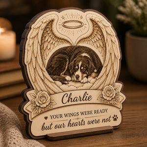 Pet Memorial Winged Heart Desk Plaque – Photo + Name - Personalized Wooden custom shape Standing 2 layer (5mm) 8f8d8fcf-4a5c-4949-b3bd-d345b05dfe89.jpg