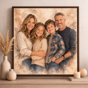 Realistic Merge Of Different Photos, Personalized Memorial Portrait, Add Deceased Loved One To Photo, Parents Gift, Gift For Mom