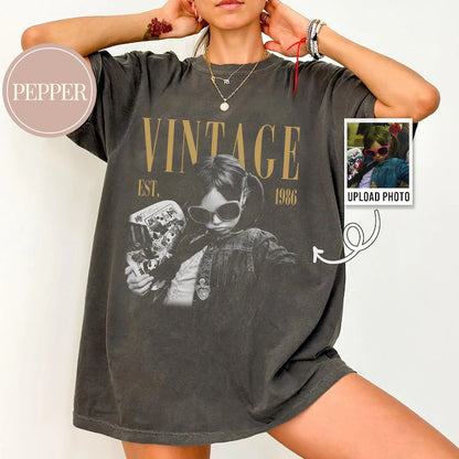 Personalised Vintage Photo And Year Shirt, Custom Picture Birthday Shirt, 30th Birthday Gift, 40th Birthday Gift, Retro 30th Birthday Shirt 8fc6525d-e550-497d-92cd-21d8c836887d-gffgh-3-.webp