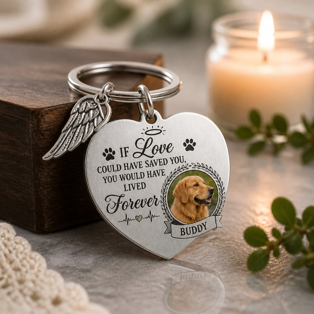 Pet Memorial Photo Heart Keychain – If Love Could Have Saved You - Personalized Photo Charm Keychain 8fc78d0d-709a-4fb2-966e-aff9eacade51.jpg