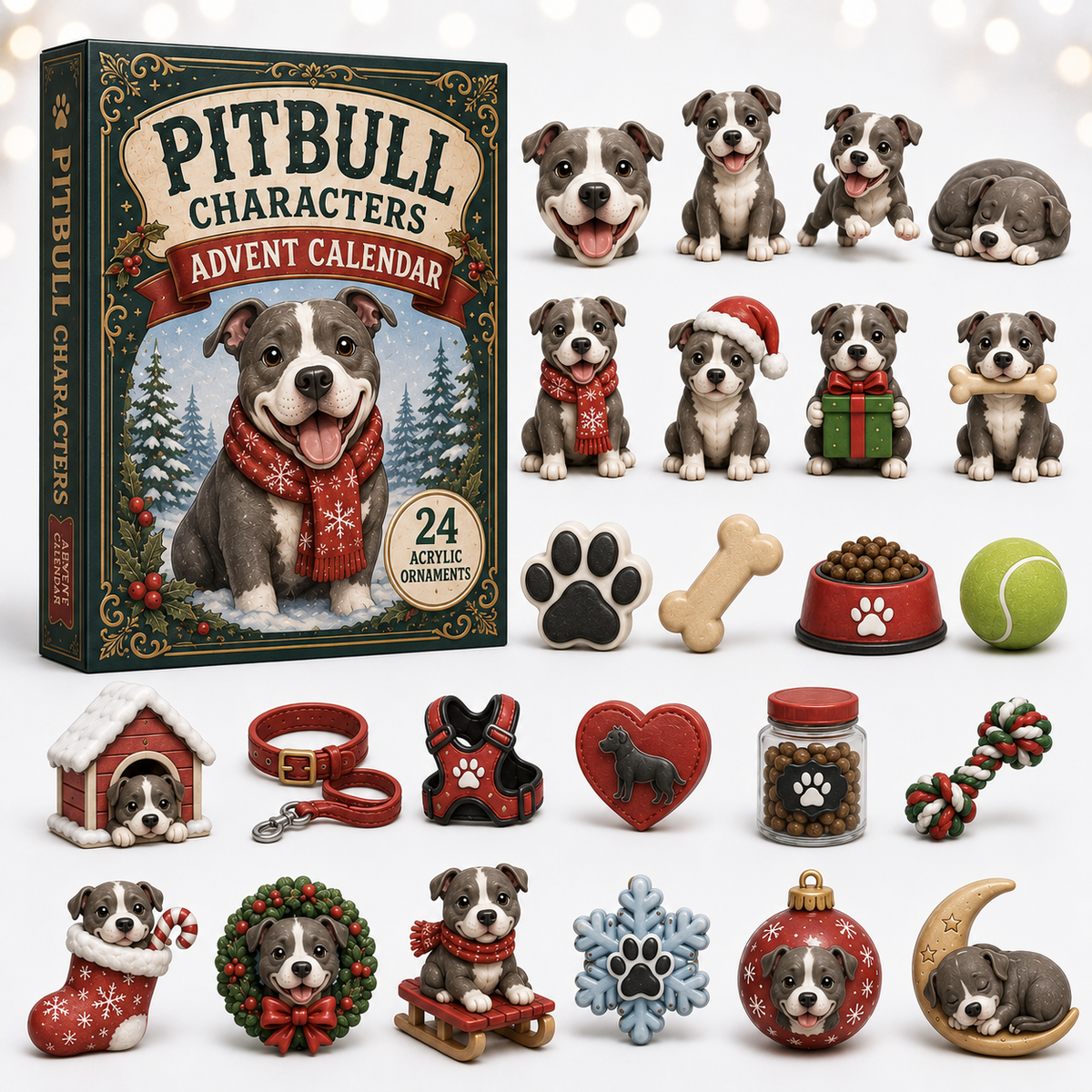 Pitbull Characters Advent Calendar 2026 - 24-Day Festive Countdown, Acrylic Charms Blind Box - Gift For Pitbull Lovers 8fdcf19d-c856-49a1-b571-4a4d3273e1e4-pitbull.png