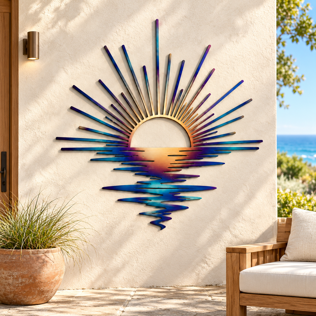 Modern Sunset Metal Wall Art, Coastal Decor, Decor Gift, Unique Gift For Hers, Hims 8ff3338c-d387-47d0-ac28-f7c858cb0dab-Tranh-kim-lo-i-ho-ng-h-n-b-n-bi-n.png