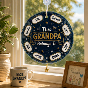 Grandpa Belongs To — AOP Polo with Grandkids’ Names - Personalized 1 Layered Suncatcher with Charm 90153132-6ce1-4ada-aa78-bfbaaf411170.jpg