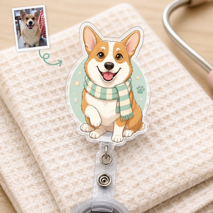 Custom Pet Portrait Badge Reel – Die-Cut Acrylic Topper - Personalized Custom Shape Badge Reel 90281fd4-6bce-4e22-89b1-00f9997909bf.png
