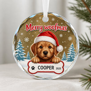 Merry Woofmas Personalized Dog Name & Year Crystal Ornament - Personalized Crystal Ornament 90459cf5-1033-4805-99cd-79f3aa7a064c.jpg