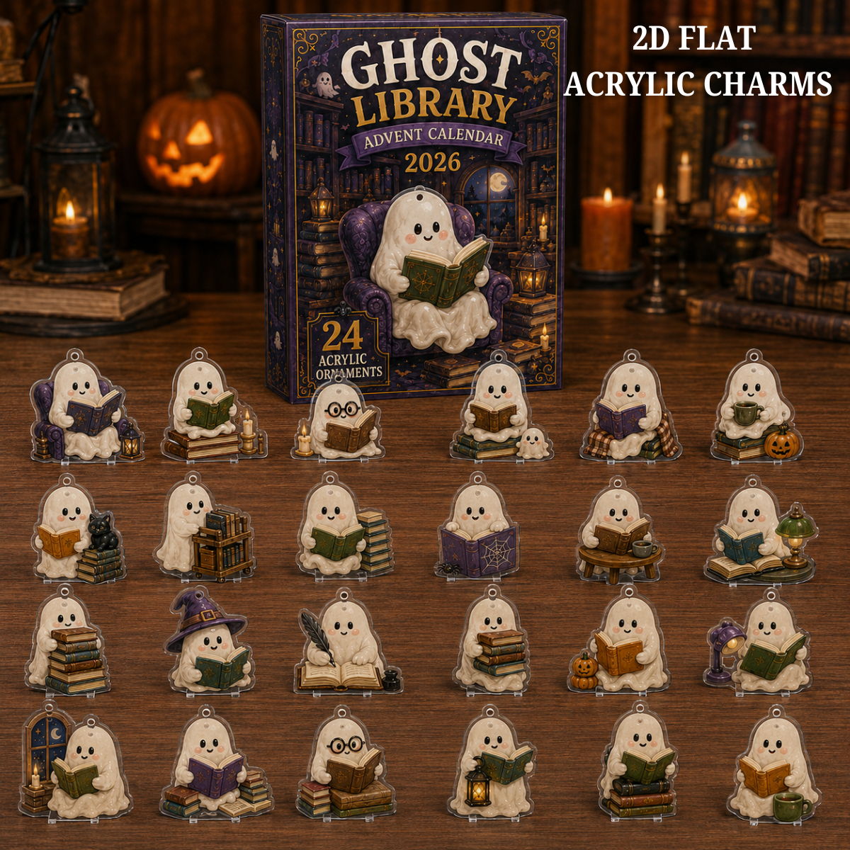 Ghost Library Advent Calendar 2026 - 24-Day Festive Countdown, Acrylic Charms Blind Box - Gift For Family & Friends 9056d60e-0b4d-4214-a9f5-f60bc34e5560-text.png