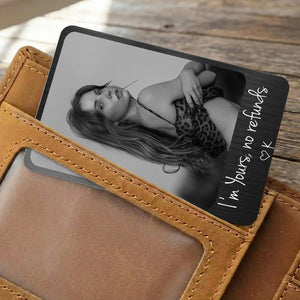 Personalized Couple Photo Metal Wallet Card, I’m Yours No Refunds, Anniversary Gift for Husband, Valentine’s Day Gift for Boyfriend 905d9bfc-4e2b-425b-86ae-84ab3c28bc47-h3.jpg