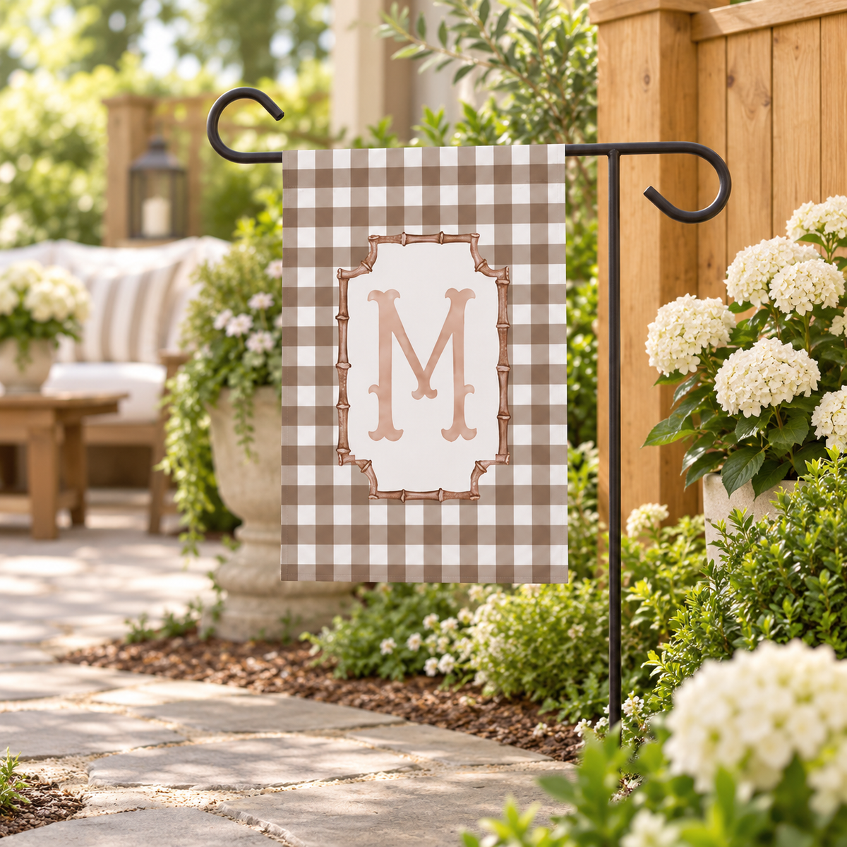 Espresso Brown Monogram Initial Garden Flag, Checkered Personalized Name Yard Banner Welcome Sign 90613429-ec2c-4807-b993-c8a71464a2b8-e4401f43-2d90-4fed-8a27-8852cb4c6764.png