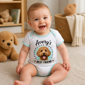 Pet Photo Baby Onesie – [Name]'s Best Friend - Personalized Baby Onesie With Color 907013b7-d6a7-4f32-9751-11d13431e81a.jpg