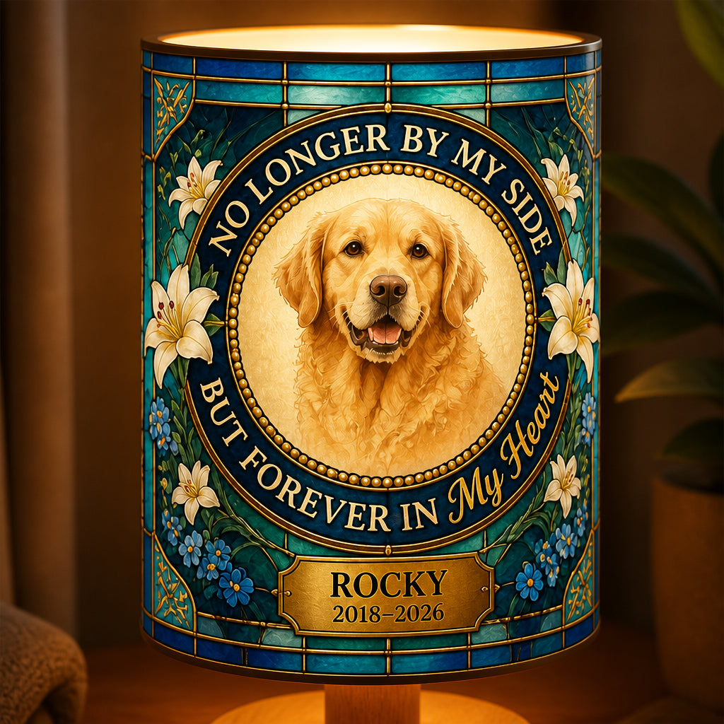 Pet Memorial Fabric Lamp – Forever In My Heart (Photo + Name + Years) - Personalized Custom Fabric Lamp 9082897b-63b4-40ab-bed5-4e7c32168036.jpg