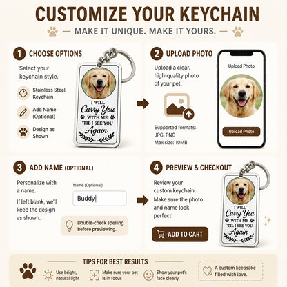 Pet Memorial Photo Keychain – Carry You With Me - Personalized Color Printed Stainless Steel Keychain 90929f17-47b2-4e79-9ac7-53baf67888e8.jpg