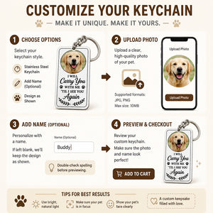 Pet Memorial Photo Keychain – Carry You With Me - Personalized Color Printed Stainless Steel Keychain 90929f17-47b2-4e79-9ac7-53baf67888e8.jpg