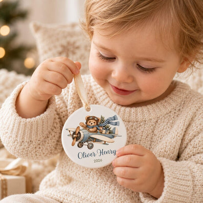 Personalized Airplane Christmas Ornament, Teddy Bear Pilot Ceramic Custom Name Keepsake, Future Pilot Aviation Gift for Airplane-Loving Kids 90b54b6a-8e91-46de-adac-31dc021c021a-sdgt-2-.jpg