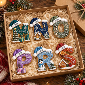 Personalized Gingerbread Letter Name Ornament, Custom Family Name Ornament, Christmas Acrylic Ornament, Holiday Keepsake,Kids Christmas Gift 90c57765-672f-48f5-b792-db1a7e65f02b-2.jpg