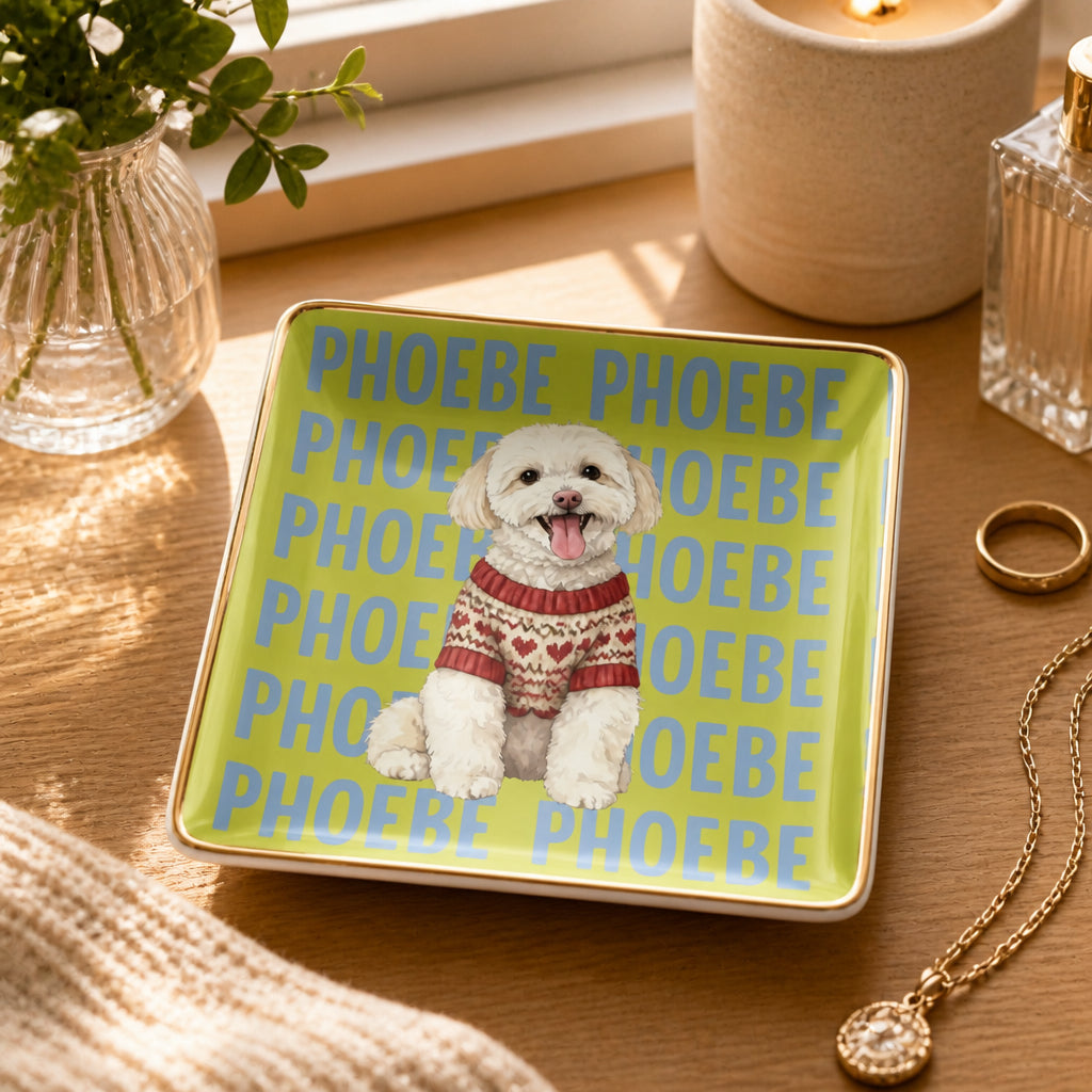Custom Pet Portrait Jewelry Dish – Arch Name Edition - Personalized Jewelry Plate 90d171bc-8903-4c51-a411-07a3ee7e2092.jpg