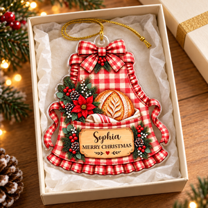 Fresh Bread Makes Hearts Happier - Personalized Acrylic Ornament - Christmas Gift For Baking Lovers 90dd1c8f-ecb8-480a-bcd8-fb55bae9541b-4.png