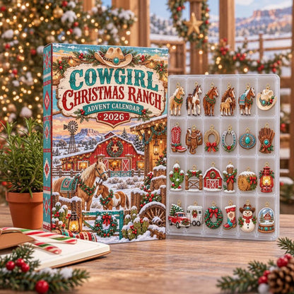 Cowgirl Christmas Ranch Advent Calendar 2026, 24 Day Western Horse Countdown, Cowboy Ornaments, Equestrian Gift, Country Holiday Decor 90edb23c-421d-483e-a269-9f03999fbb00-il_1588xN.8603374048_saeh.jpg