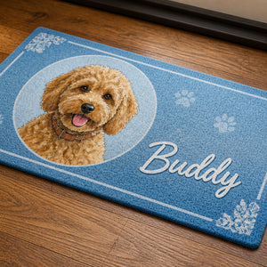 Personalized Cooling Pet Doormat – Watercolor Pet Portrait & Name - Personalized Doormat 91126e1d-9c9f-4ed9-84f5-cb0ca1ce5b5b.jpg