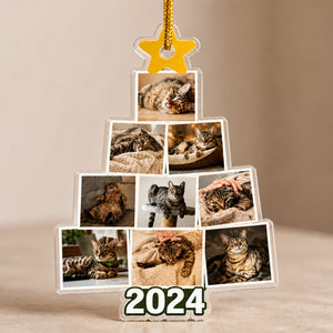 2024 Pet Photo Wreath Shape Ornament (9-Photo Collage) - Personalized Shape Ornament 911c17e9-4b64-44f6-b158-e7ef4a3cd2c5.jpg