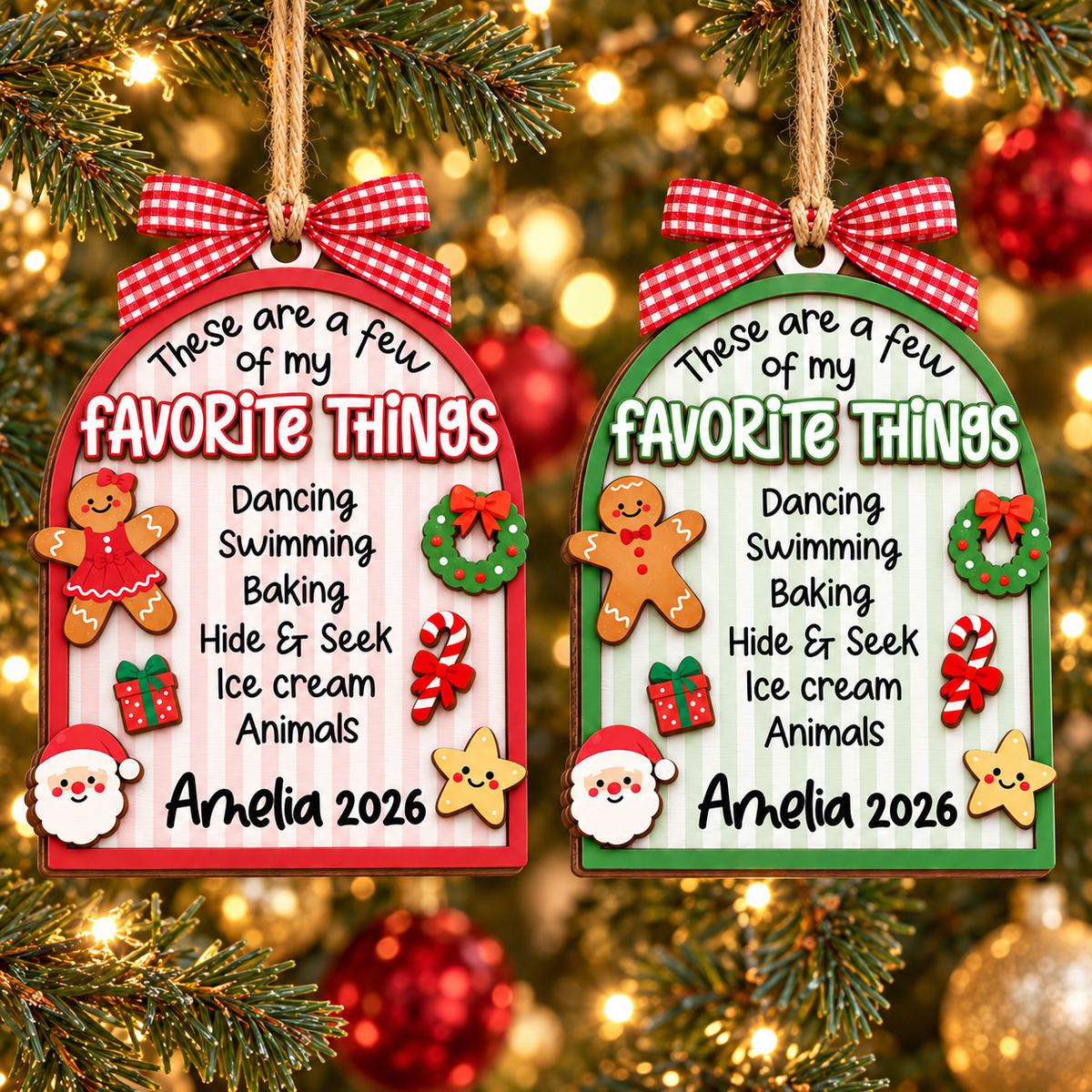 Personalized Kids Favorite Things Ornament, Striped 3D Wooden Ornament, Custom Kid Name Ornament, Boys Girls Christmas Keepsake, Xmas Decor 912a8899-3a19-4bfb-9e46-6ab0057ab1e0-banner-4.png