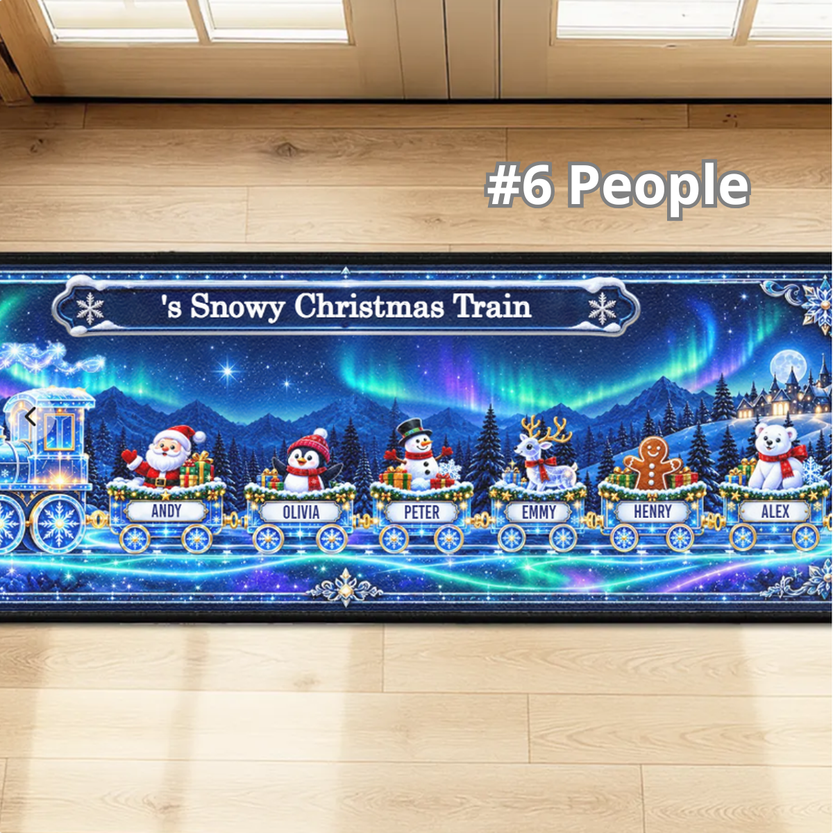 Grandma Snowy Christmas Train - Personalized Runner Rug 912a9300-085f-463b-a71c-0b960fea4779-6.png