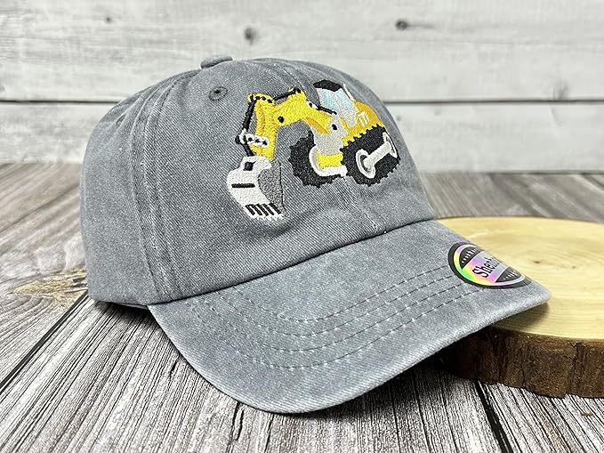 Embroidered Excavator Baseball Hats for Girls Boys 912plvzwBtL._AC_SX679.jpg