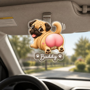 Custom Dog Cartoon Visor Clip – Pet Portrait + Name - Personalized Car Visor Clip 913def67-9a7d-4105-942f-1bd3bf16bbd4.jpg