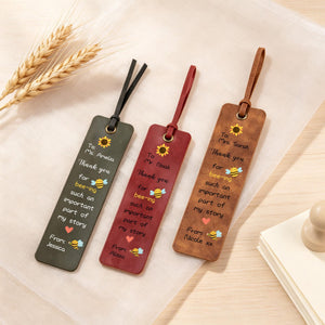Custom Leather Bookmark with Name, Personalized Reading Gift, Teacher Appreciation Gift, Thank You Gift, Book Lover Present, Teacher Gift 916e3f10-e657-4e4c-868f-469012b1ca8b-7.jpg