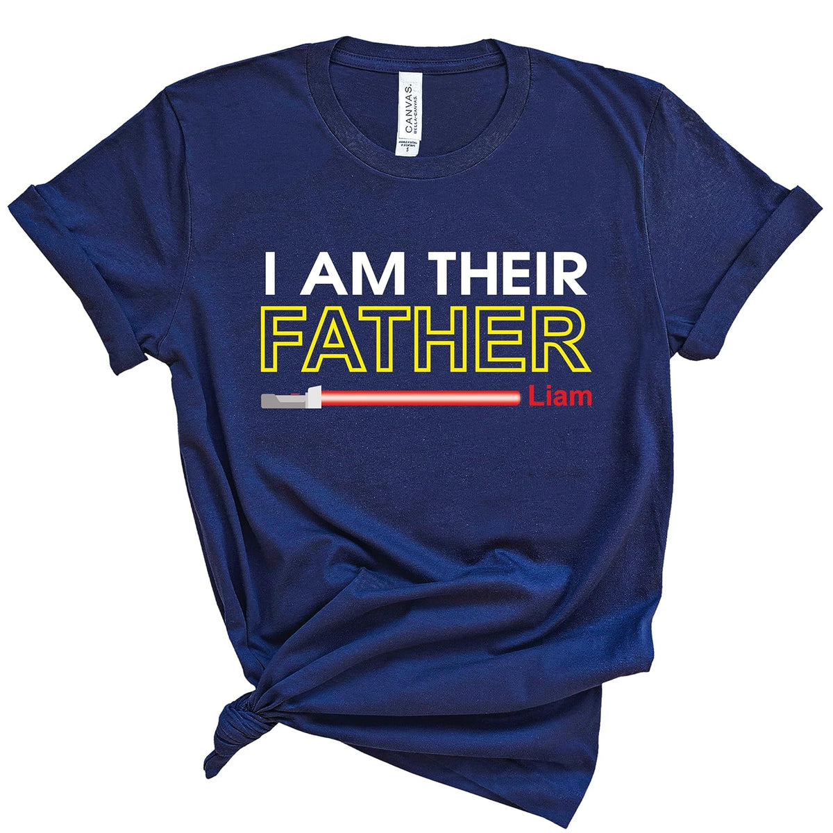 Personalized I am Your Their Father Shirt, Custom Stars Shirt for Daddy, Tshirt Gifts for Dad Papa Husband from Daughters Son Wife, Fathers Day & Birthday Present for Dad