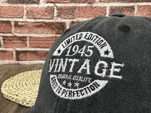 80th Birthday Gift, Limited Edition Aged to Perfection 1946 Vintage Baseball Hat for Men Women Birthday Gift Father's Day Gift For Granpa Papa Dad