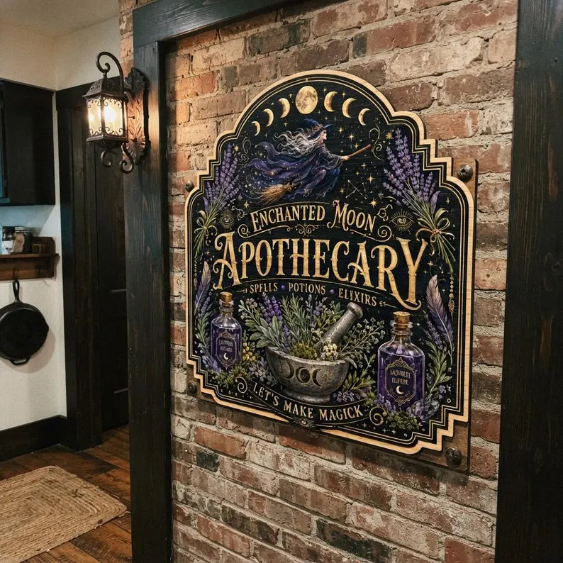 Personalized Witch Wood Sign, Custom Name Gothic Wall Art, Magic Themed Decor, Witch Lover Gift, Dark Fantasy Plaque 918bbbf7-9fb0-4dee-a2b0-2150b96c0776-hygfjghjh-3-.webp