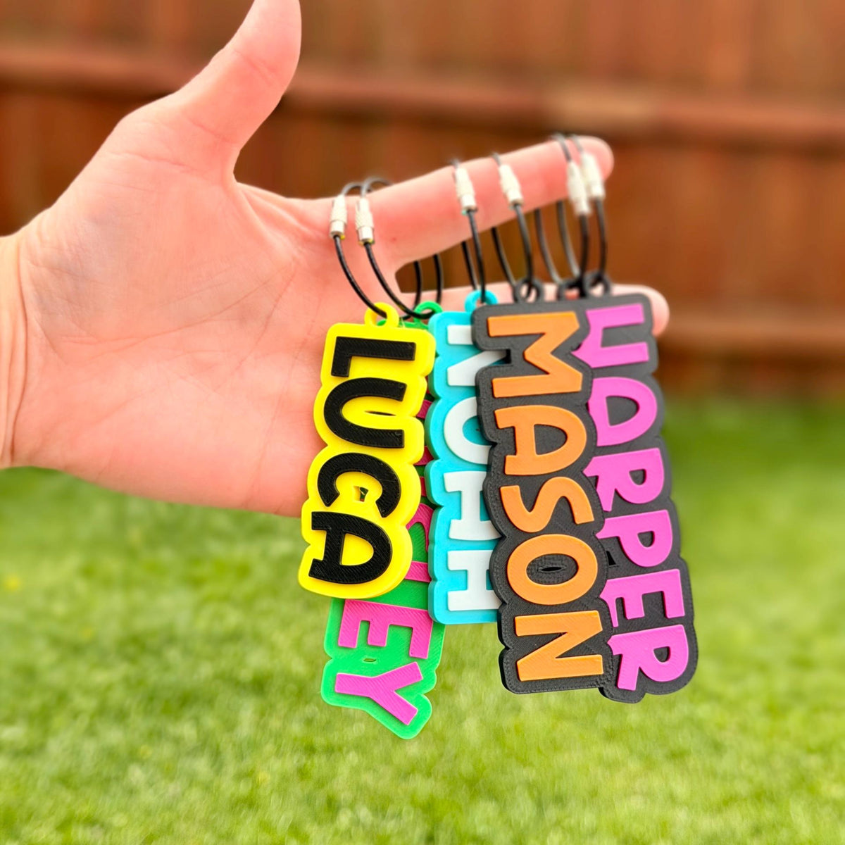 Personalized Kids Backpack Tag | Custom Name Keychain | Bag Tag for Lunch Box, Backpack, Water Bottle & Beach Bag 91970cad-2d6c-4dc5-9b6b-fca1b1f48c26-2.jpg