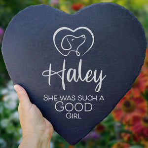 Dog Memorial Gifts for Loss of Dog, Cemetery Decorations for Grave, Pet Loss Sympathy Gift, Personalized Remembrance Garden Stone, Cat Lovers Heaven Grave Markers Bereavement Headstone
