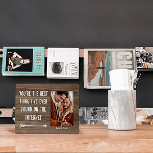 You Are The Best Thing I ve Ever Found On The Internet Picture Photo Frame, Couples Picture Frame,Birthday Christmas Valentine Gifts For Couple Husband Wife Girlfriend Boyfriend