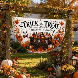 Trick or Treat Ghost Halloween Fan Flag Banner, Halloween Bunting Flag with Grommets, Fall Porch Fence Yard Decor, Indoor Outdoor Party 91a28fd8-af93-4c26-85d1-ed04cf3212b0-2.jpg