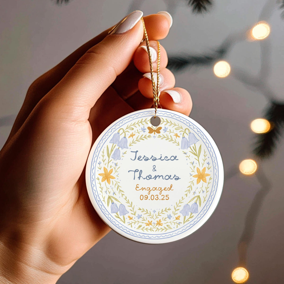 Personalized Engagement Ornament Custom Couples Gift with Names and Date Engaged Ornament Christmas Keepsake Newly Engagement Present 91a5ca1c-b808-43d3-9476-2271659c523f-4.jpg