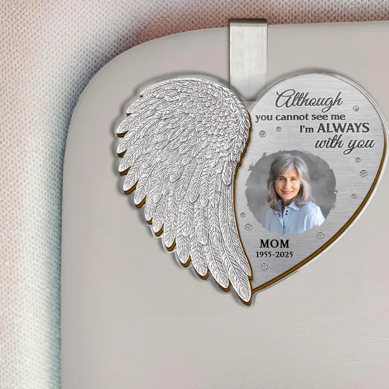 Custom Heart-shaped Memorial Car Visor Clip with Angel Wing, Custom Memorial Car Ornament, Memorial Gift for Loss of Loved Ones, Family 91a92085-ef77-4270-b584-876810d645d6-ghgh-34-.webp